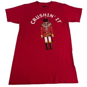 Mad Engine Men's Funny T Shirt Christmas Nutcracker Crushin It S Red 100% Cotton